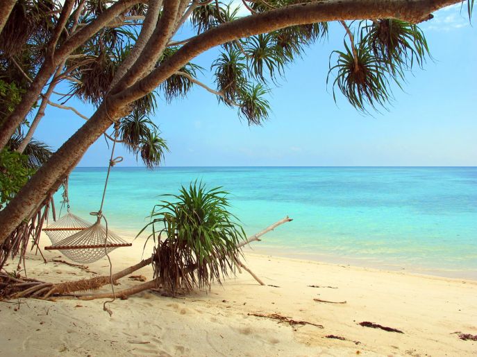 dimsum reizen tropische strandafsluiter op pulau langkayan noord borneo maleisi
