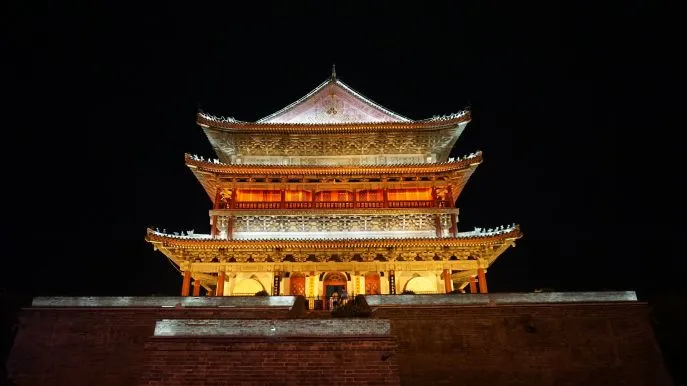 xian city wall tower stadsmuur fietsen dimsum reizen china shaanxi