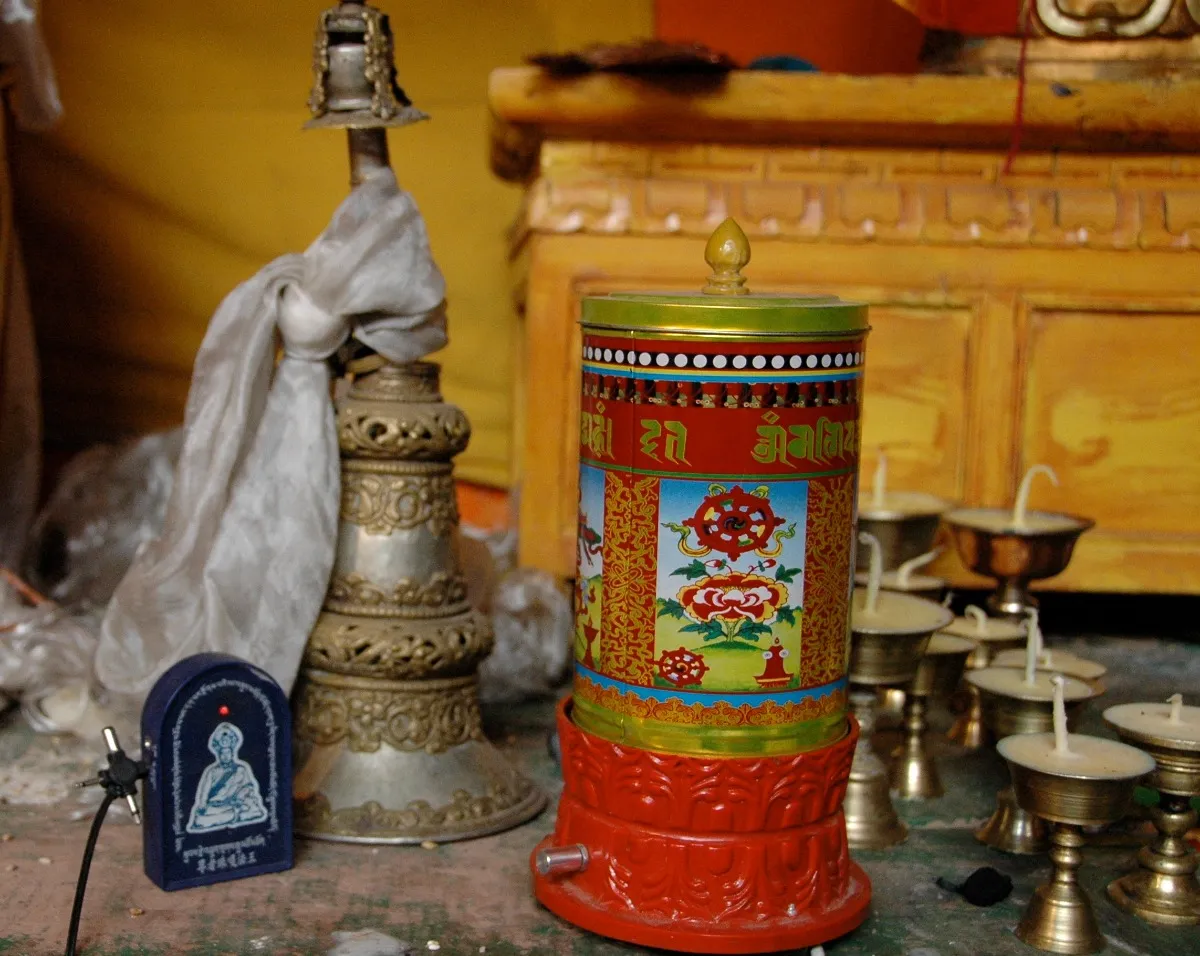 Kaars Oost Tibet locals geloof